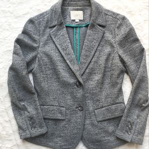 Loft grey wool blend blazer size small